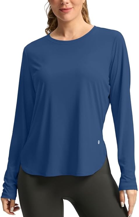 Women's Sun Shirts UPF 50+ Long Sleeve UV Protection Shirt Lightweight Quick Dry Workout Hiking Tops for Women