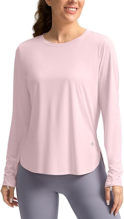 Women's Sun Shirts UPF 50+ Long Sleeve UV Protection Shirt Lightweight Quick Dry Workout Hiking Tops for Women