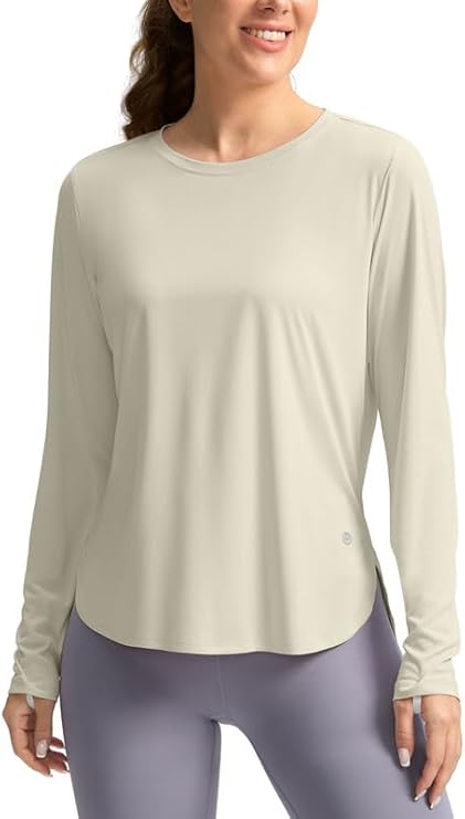 Women's Sun Shirts UPF 50+ Long Sleeve UV Protection Shirt Lightweight Quick Dry Workout Hiking Tops for Women