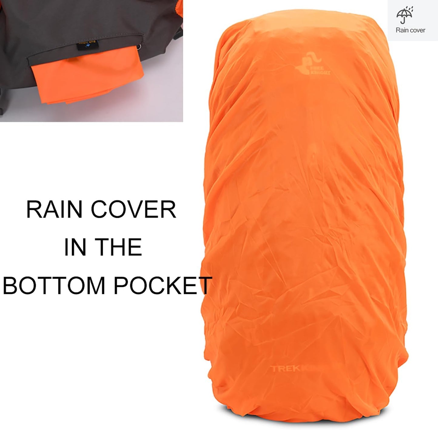60L Hiking and Camping Backpack with Rain Cover