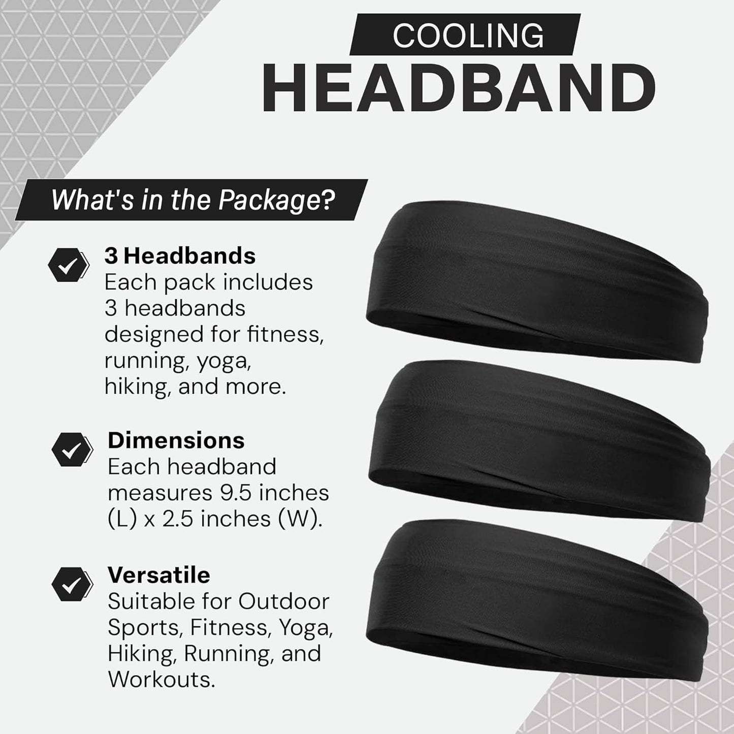 COLD FACTOR Cooling Headband for Women and Men