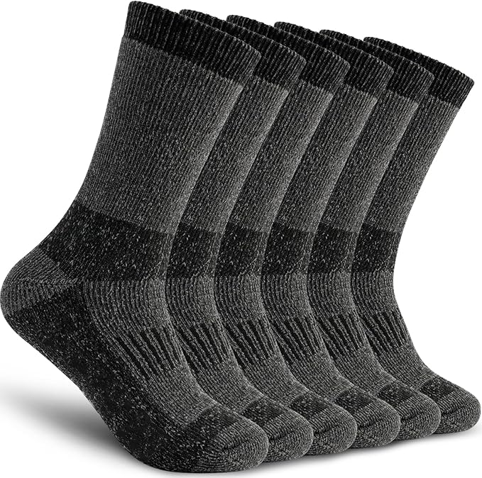 Mens Merino Wool Hiking Socks 3Pk
