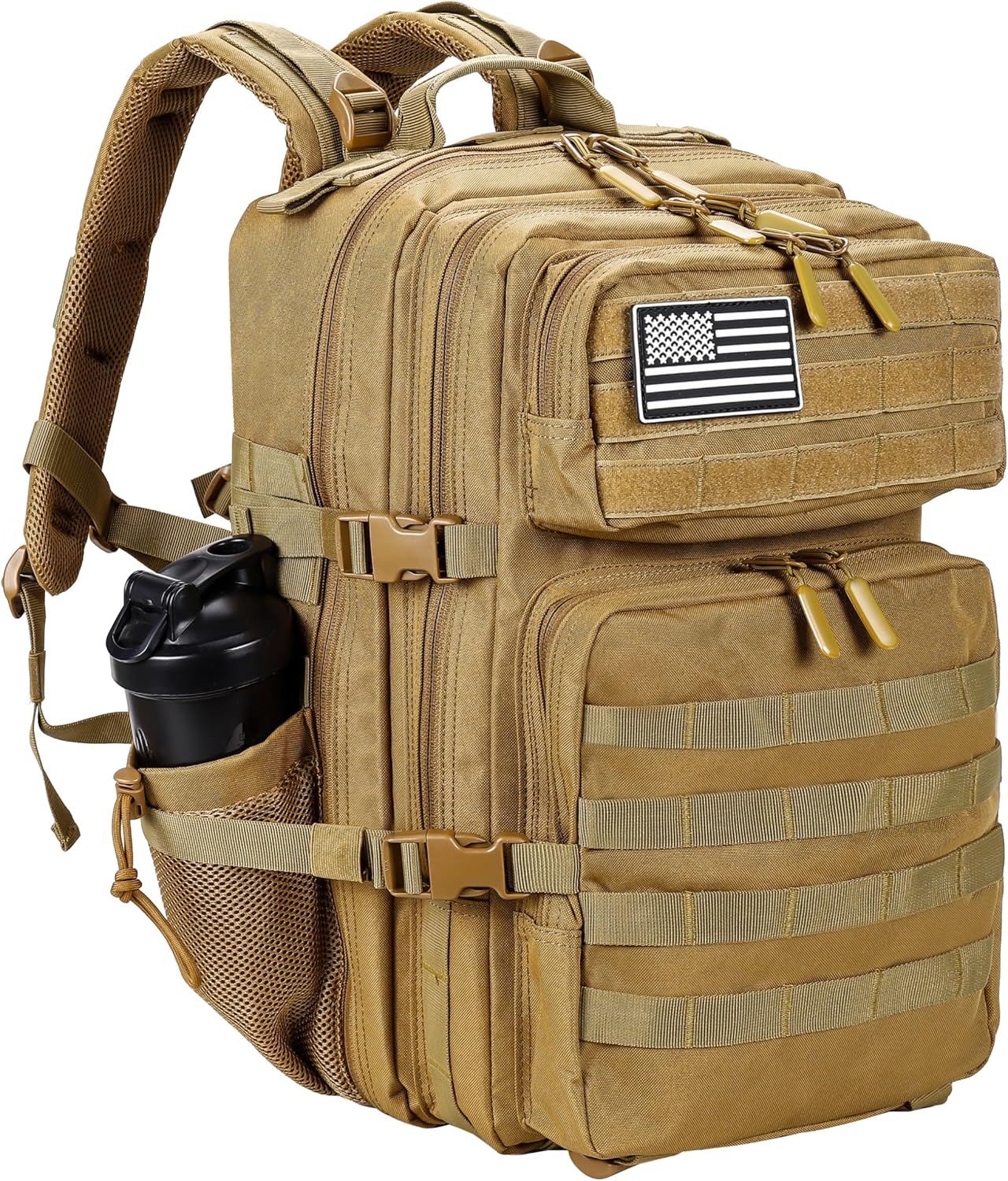 Military Tactical Backpack for Men and Women 45L Army 3 Days Assault Pack Bag Large Rucksack with Molle System