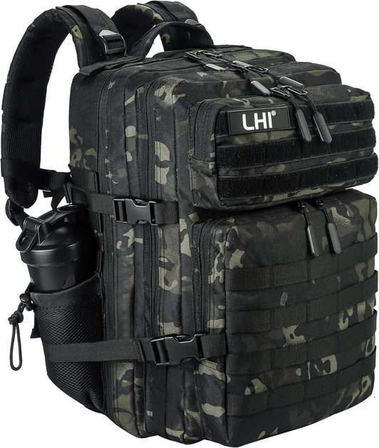 Military Tactical Backpack for Men and Women 45L Army 3 Days Assault Pack Bag Large Rucksack with Molle System