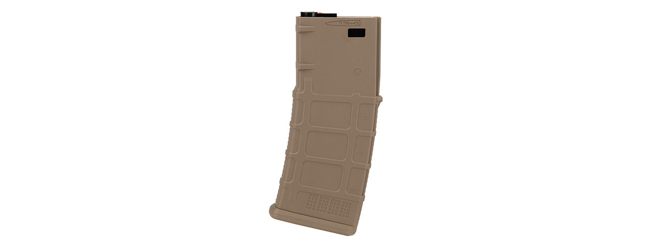 Lancer Tactical 120rd Polymer AEG Airsoft Rifle Magazine (DARK EARTH)
