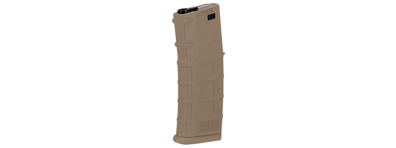 Lancer Tactical 120rd Polymer AEG Airsoft Rifle Magazine (DARK EARTH)