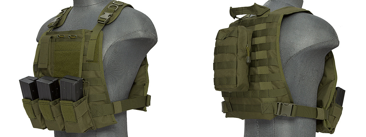 Lancer Tactical MBSS Style Molle Tactical Vest With Pouches