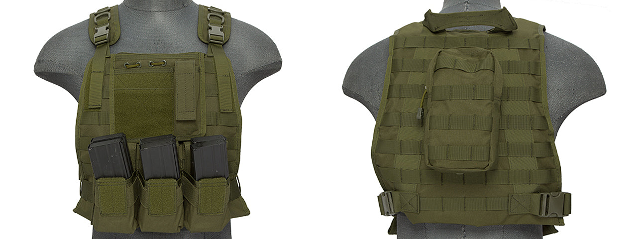 Lancer Tactical MBSS Style Molle Tactical Vest With Pouches