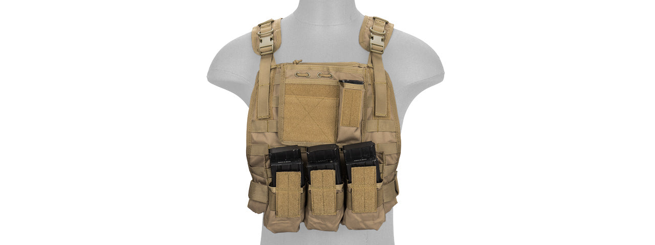 Lancer Tactical MBSS Style Molle Tactical Vest With Pouches