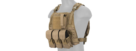 Lancer Tactical MBSS Style Molle Tactical Vest With Pouches