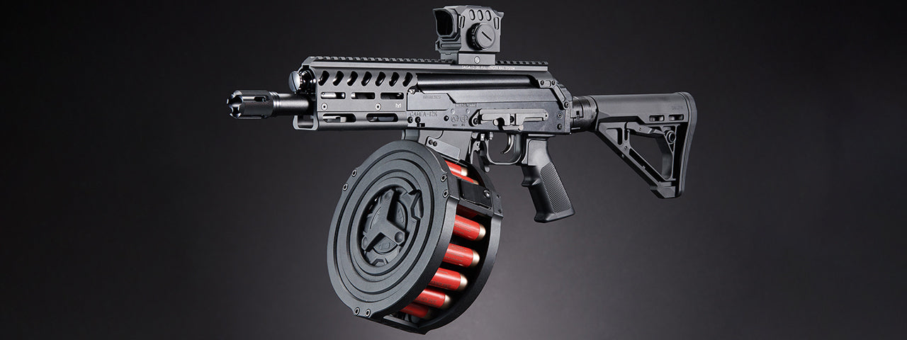 Custom Tokyo Marui CHERNOBOG - SAIGA-12 SBS Tri-Shot Gas Blowback Airsoft Shotgun