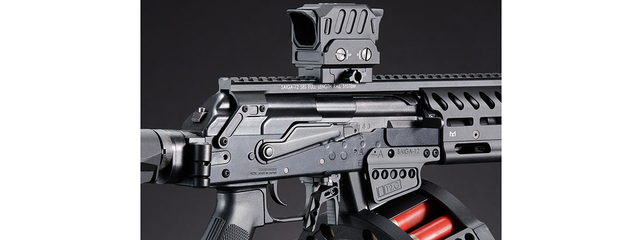 Custom Tokyo Marui CHERNOBOG - SAIGA-12 SBS Tri-Shot Gas Blowback Airsoft Shotgun