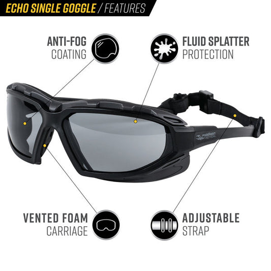 Valken/Pyramex Echo Highlander Single Lens Airsoft Goggles