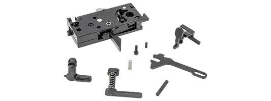 Guns Modify EVO Drop In Lower Full Steel Parts Set w/ GEI Style Trigger for Tokyo Marui GM M4 MWS Zinc Box V2