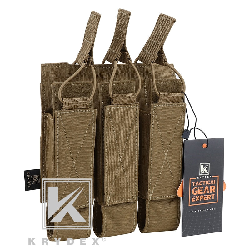 KRYDEX SMG Magazine Pouch for ARP9 MP5 MP7 Vector Style Magazines