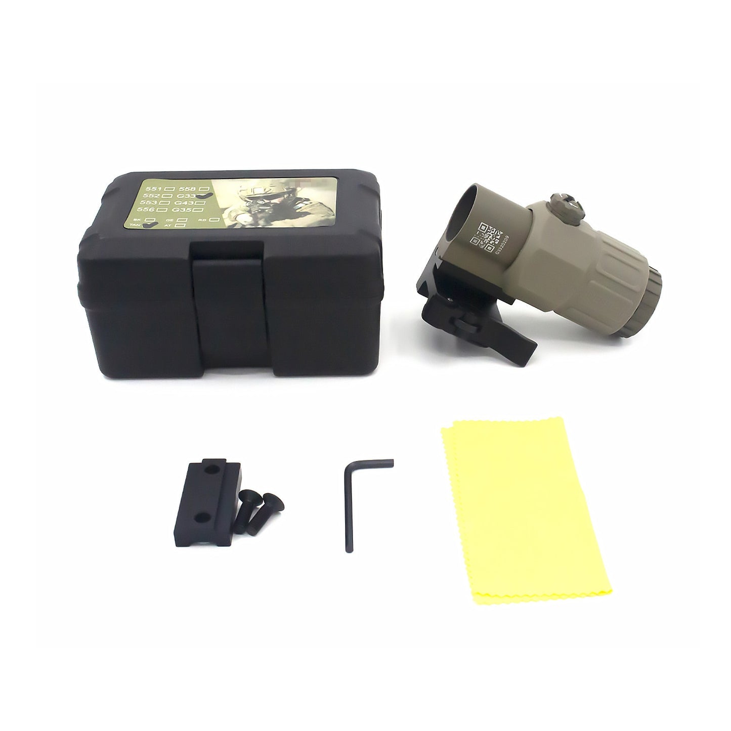 G33 G43 Airsoft 3X Magnifier with Flip to Side