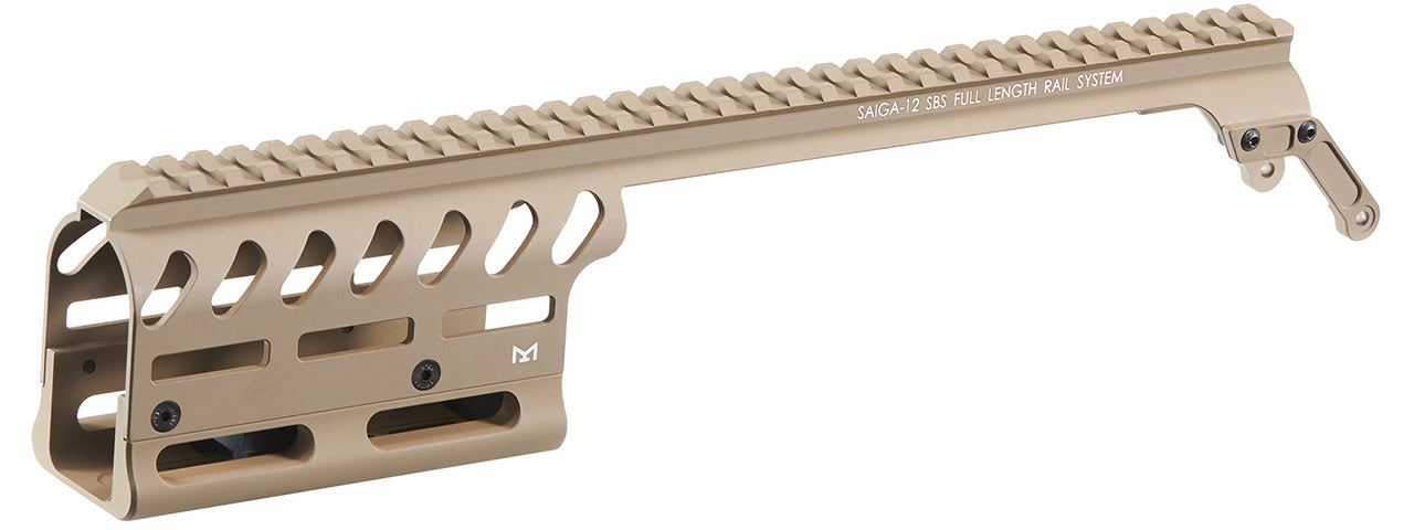 ITP M-LOK CNC Aluminum Handguard Full Length Rail For Marui TM SAIGA-12 SBS GBB Series