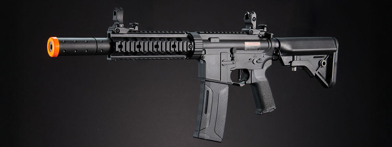 Lancer Tactical Gen 3 M4 Carbine SD AEG Airsoft Rifle with Mock Suppre ...