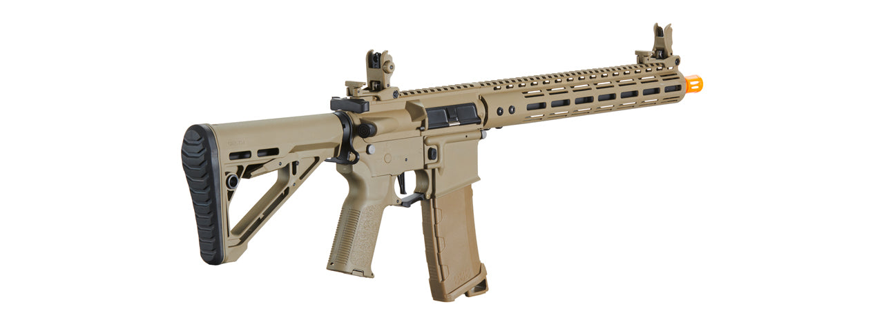 Lancer Tactical Gen 3 Archon 14" M-LOK M4 Airsoft Rifle w/ Delta Stock (Color: Tan)