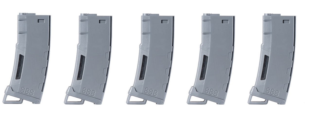 Lancer Tactical 130 Round High Speed Mid-Cap Magazine Pack of 5 (Multiple Options)