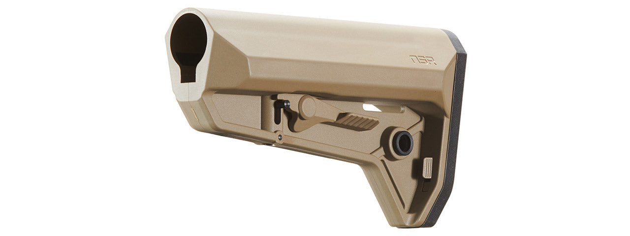Lancer Tactical Adjustable NSR AEG Rifle Stock Without Buffer Tube