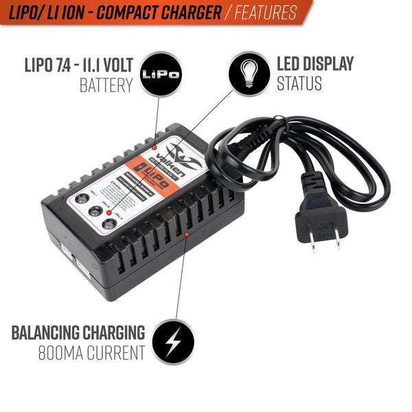 Valken 2-3 Cell LiPo Compact Smart Charger