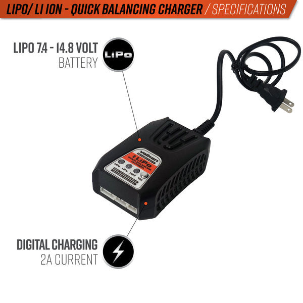 Valken 2-4 Cell Lipo/LiHV Smart Quick Charger