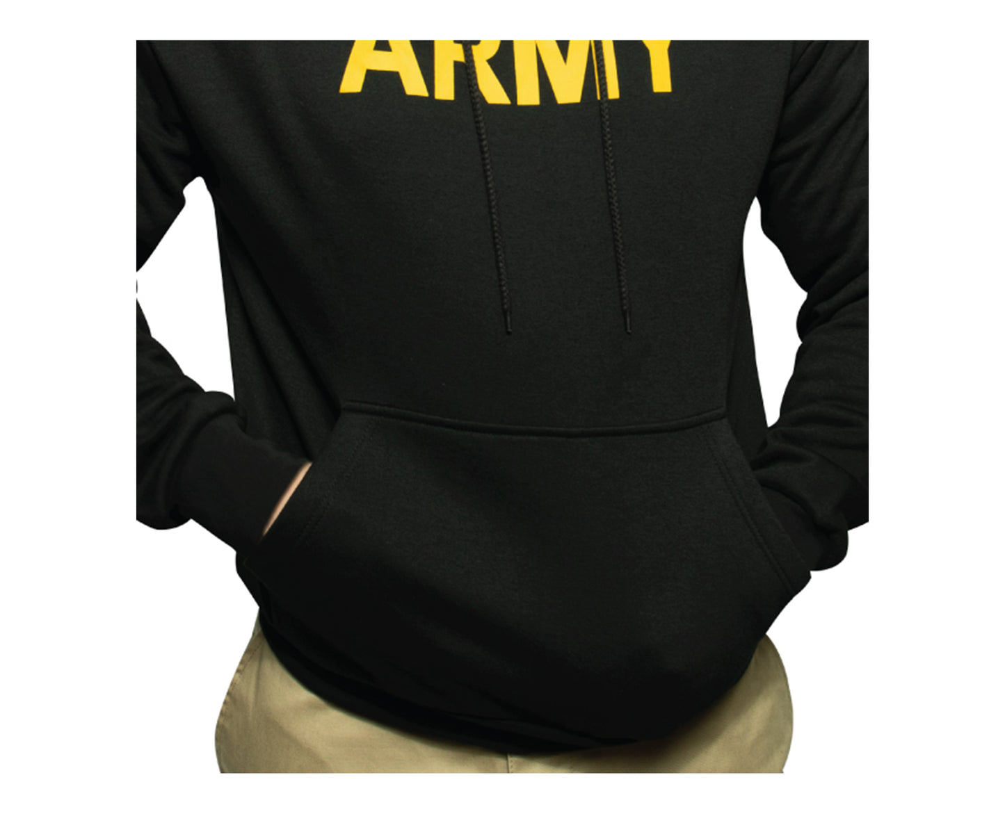 Rothco Army Printed Pullover Hoodie - Black