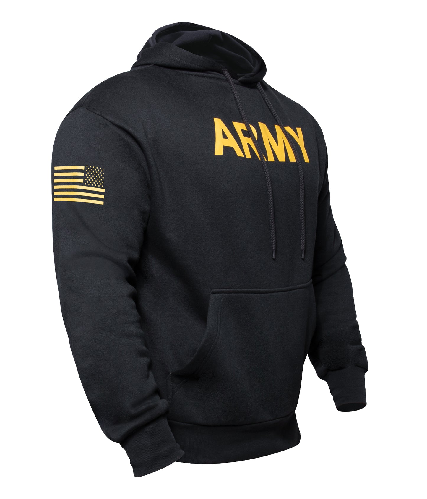 Rothco Army Printed Pullover Hoodie - Black