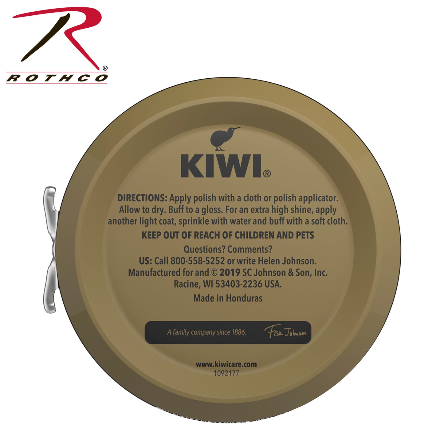 Kiwi Shoe Polish, Giant Size, 2.5 oz