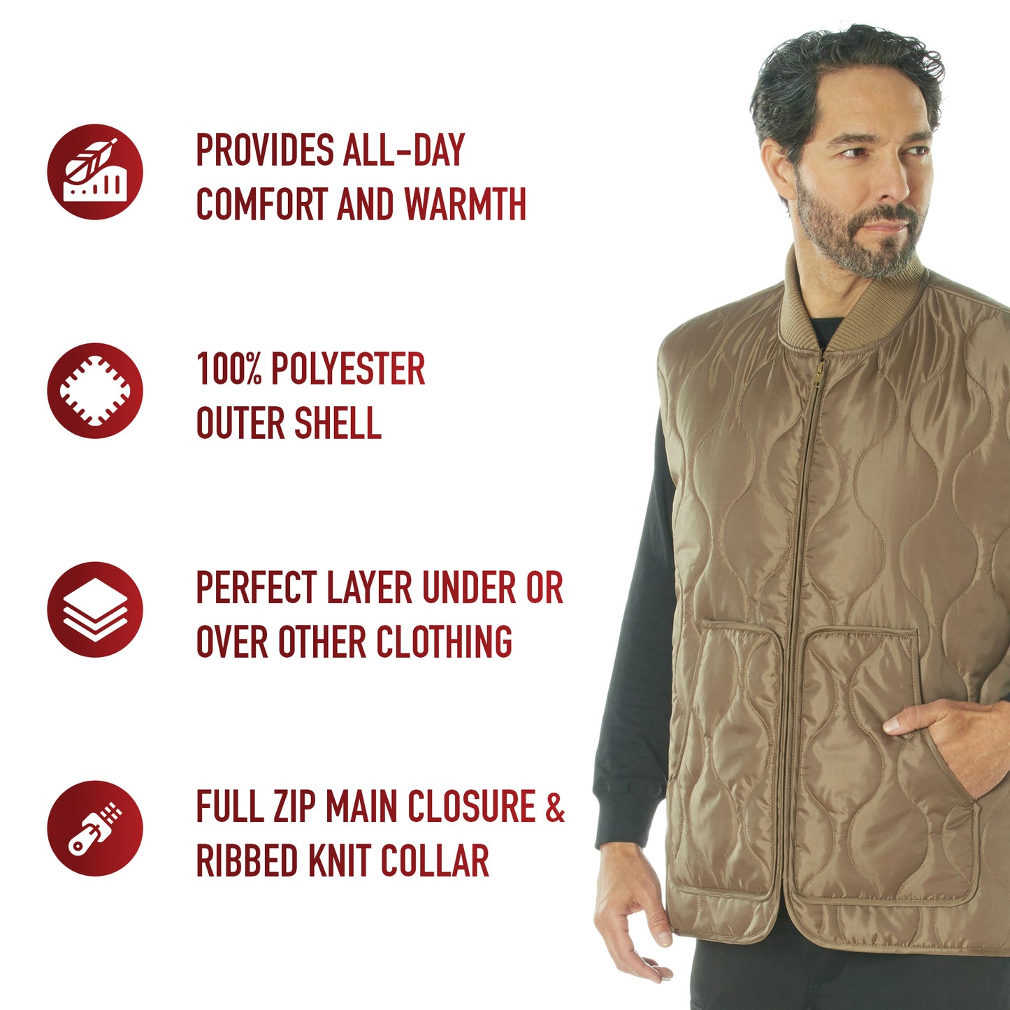 Rothco Quilted Woobie Vest