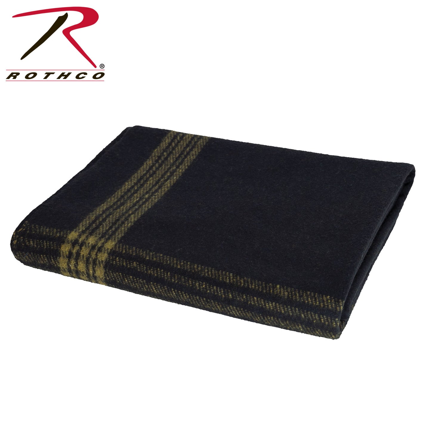 Rothco Striped Outdoor Wool Blanket