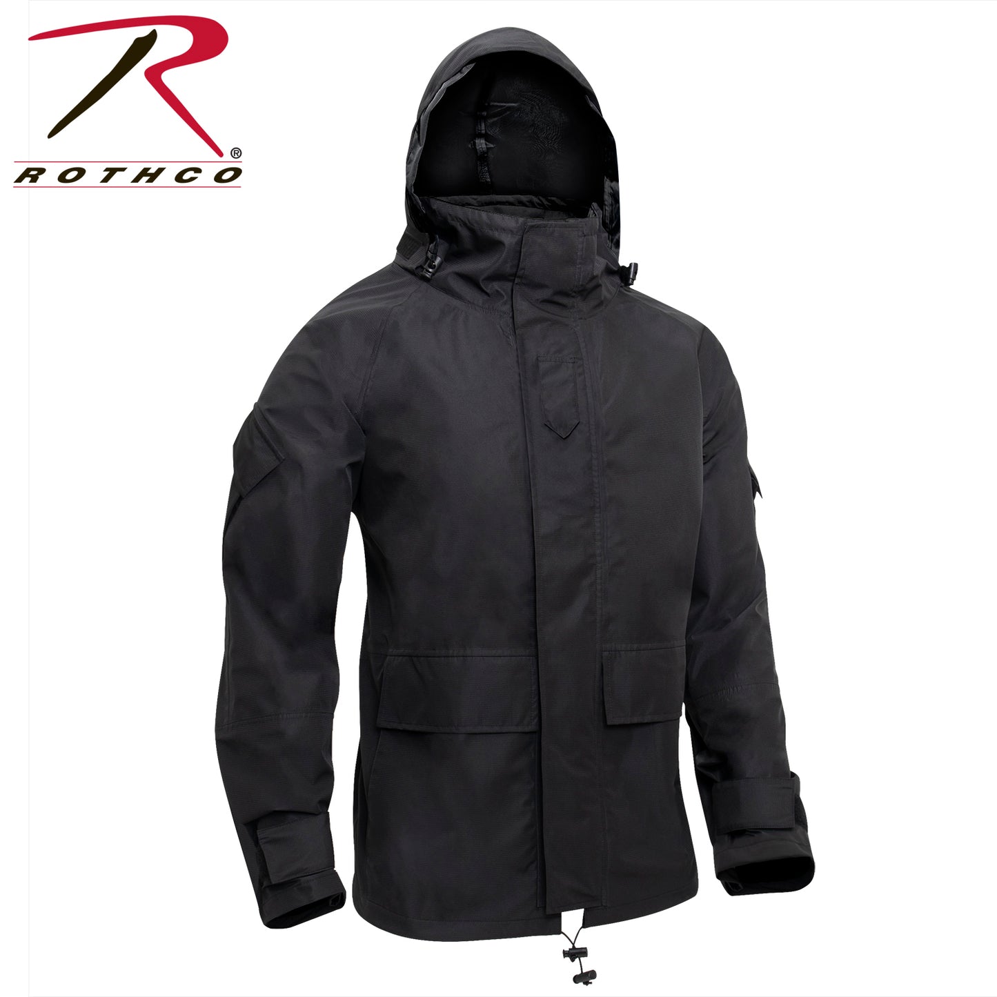 Rothco Hard Shell Waterproof Jacket - Black