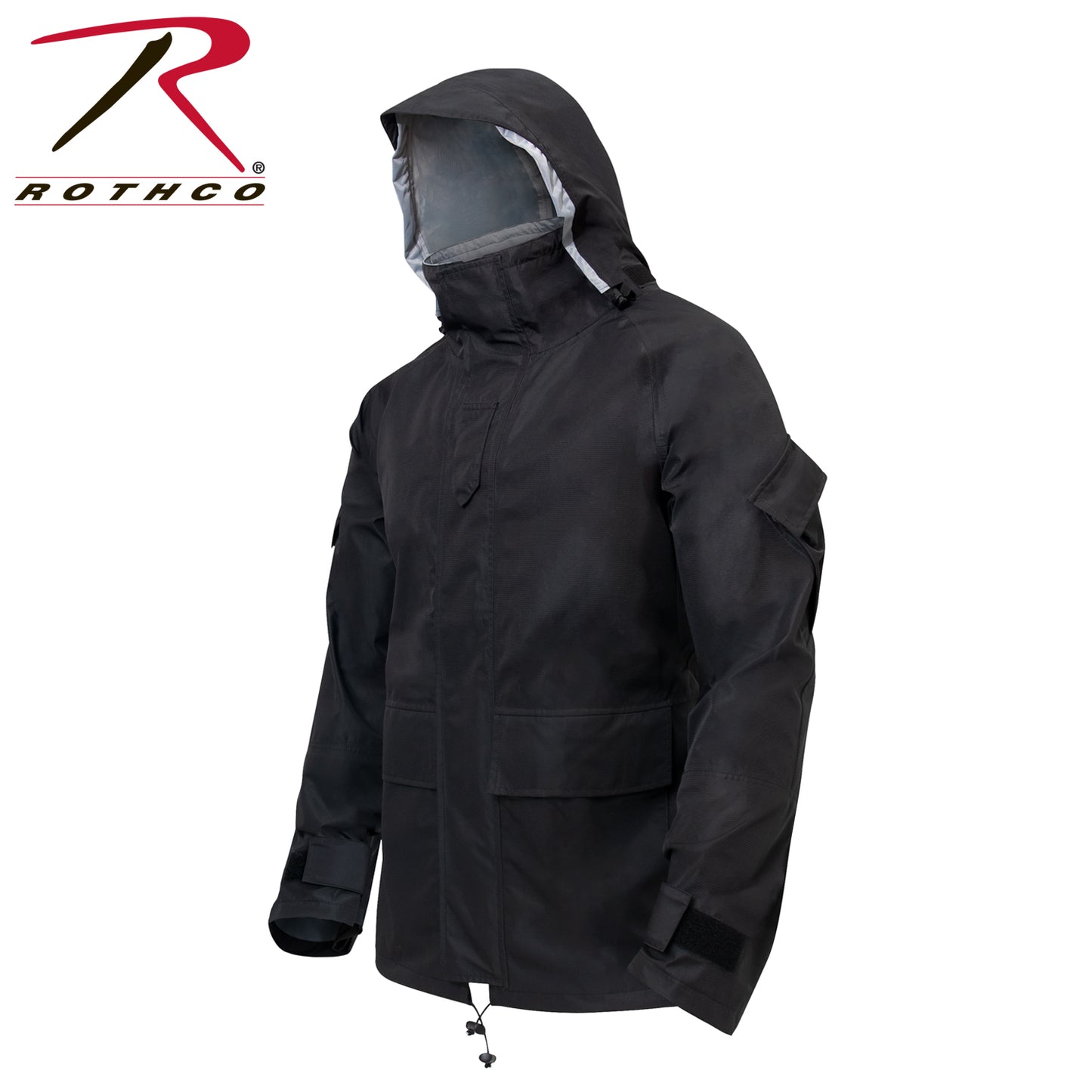 Rothco Hard Shell Waterproof Jacket - Black