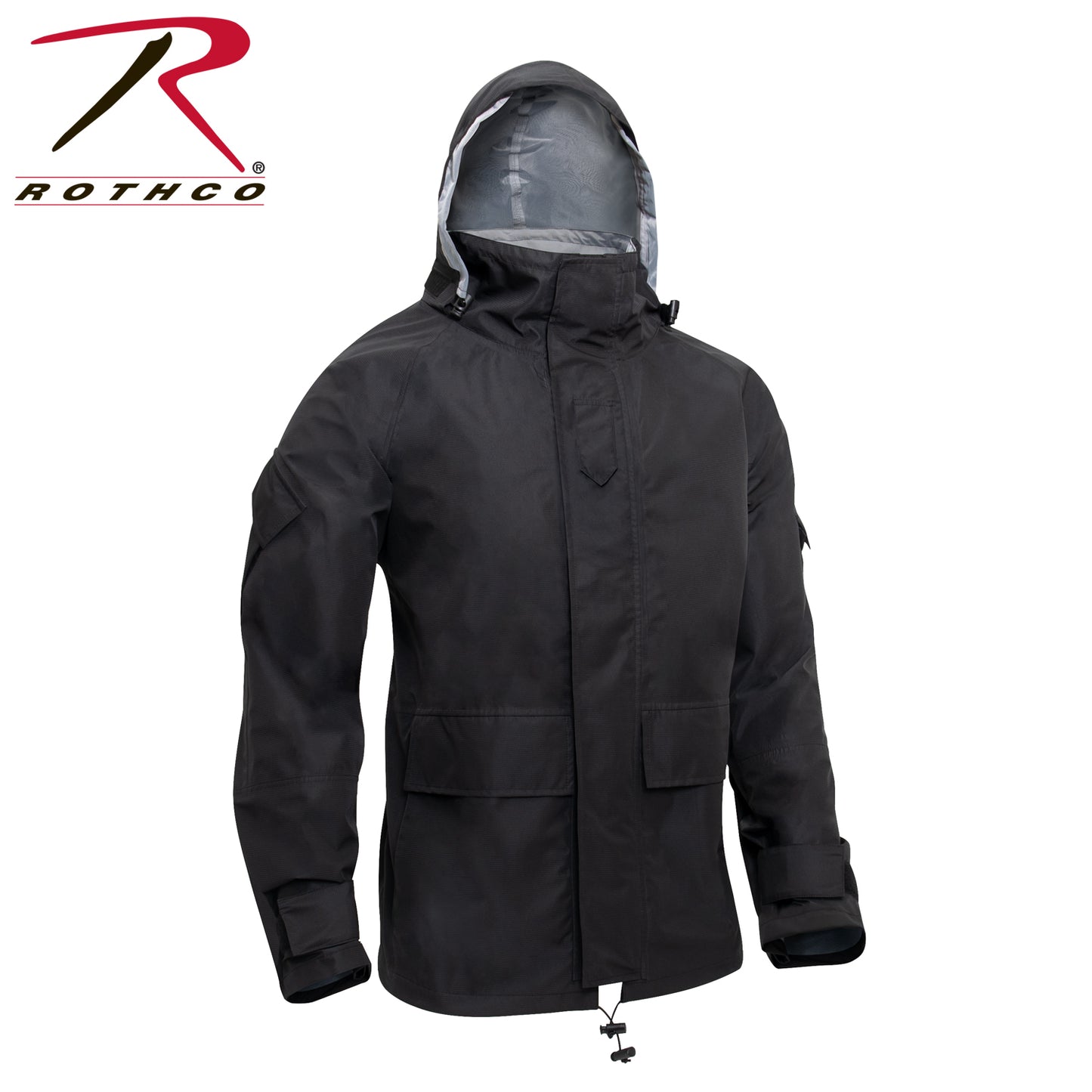 Rothco Hard Shell Waterproof Jacket - Black