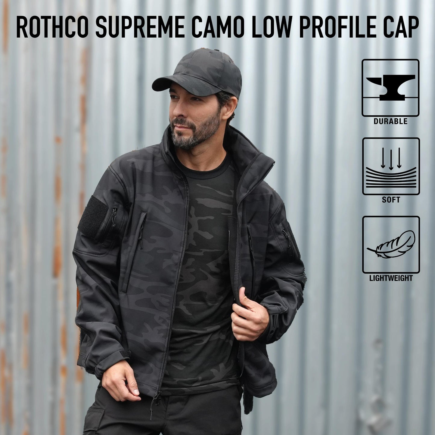 Rothco Midnight Camo Low Profile Caps