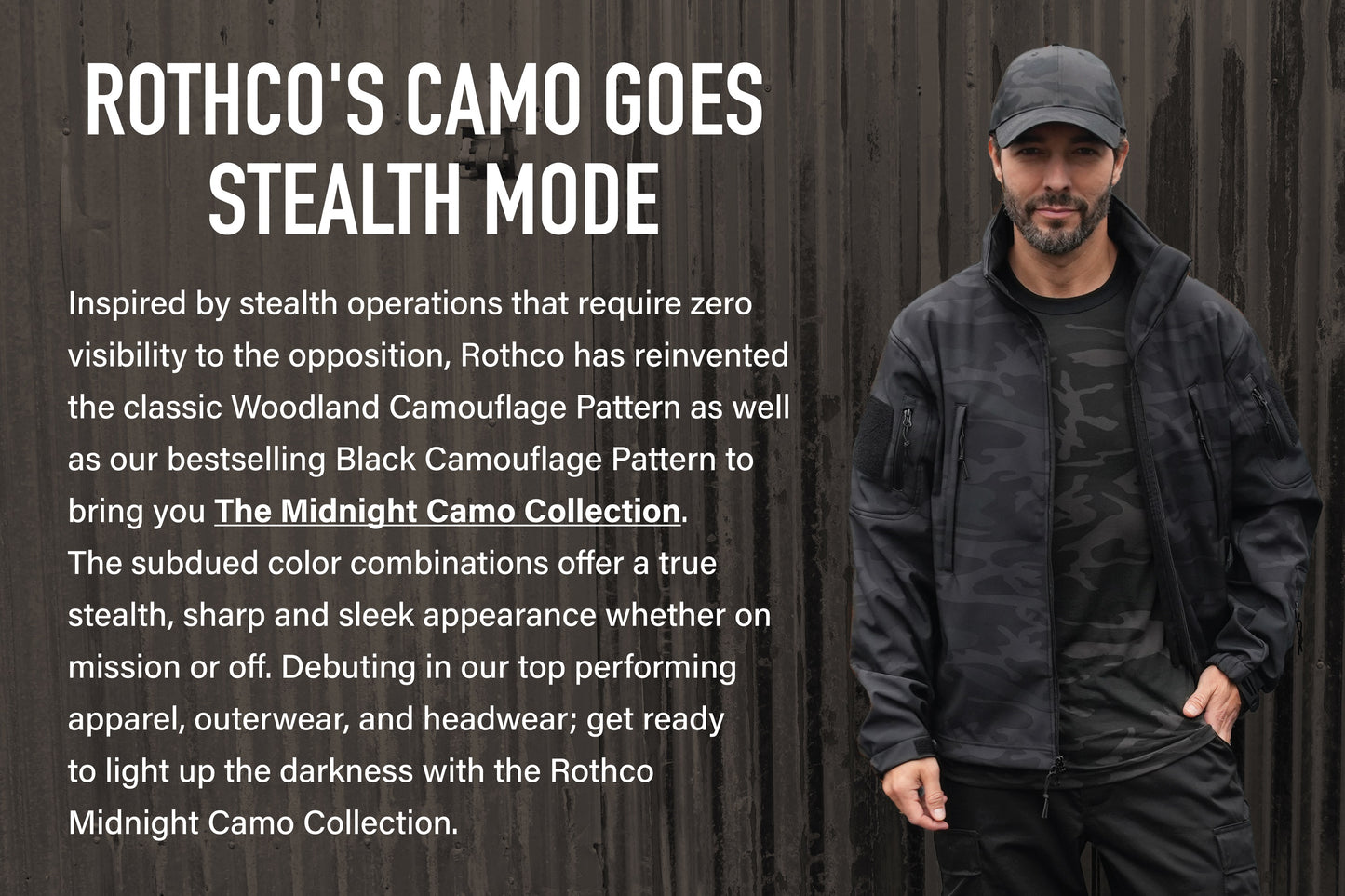 Rothco Midnight Camo Low Profile Caps