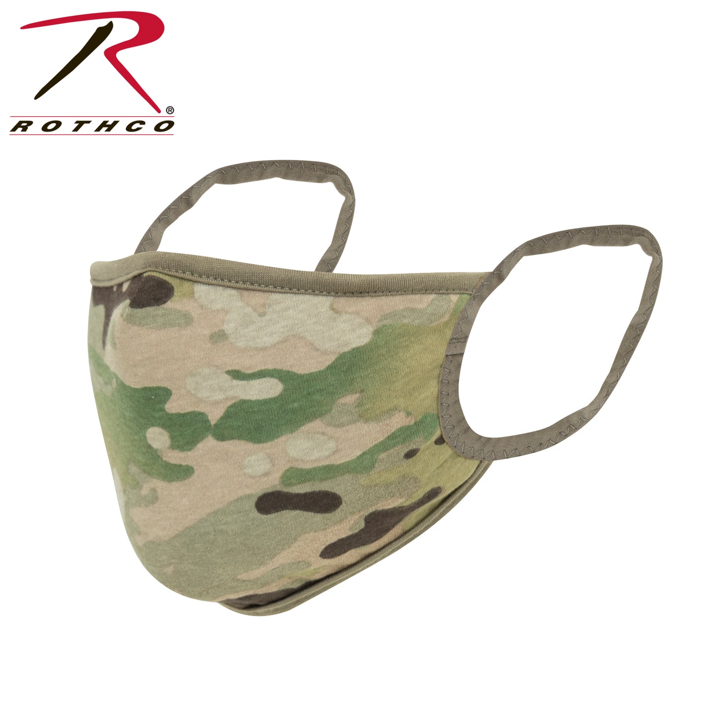 Rothco MultiCam Reusable 3-Layer Face Mask - Reversible MultiCam / Coyote