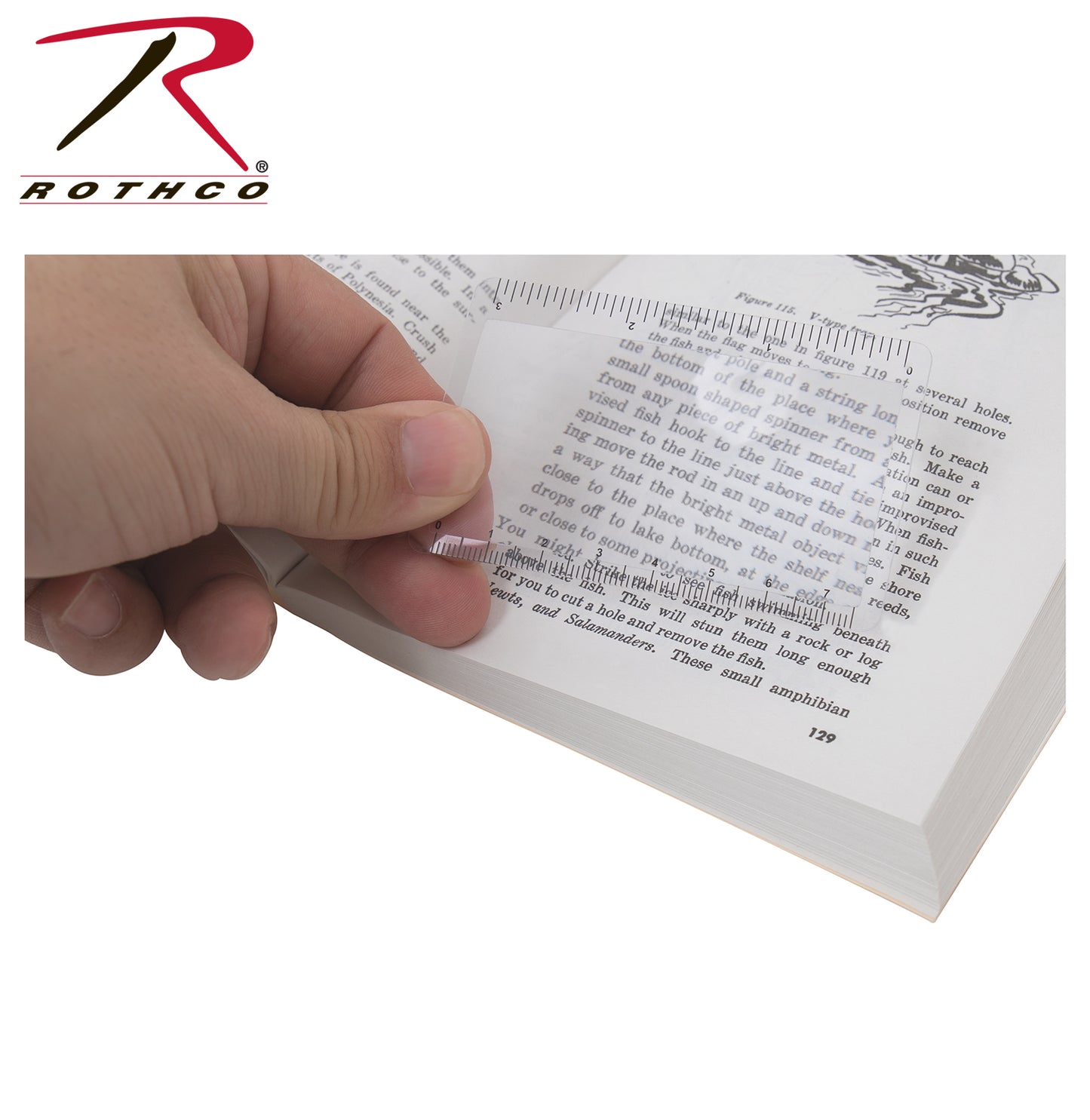 Rothco Survival Magnifying Card And Ruler