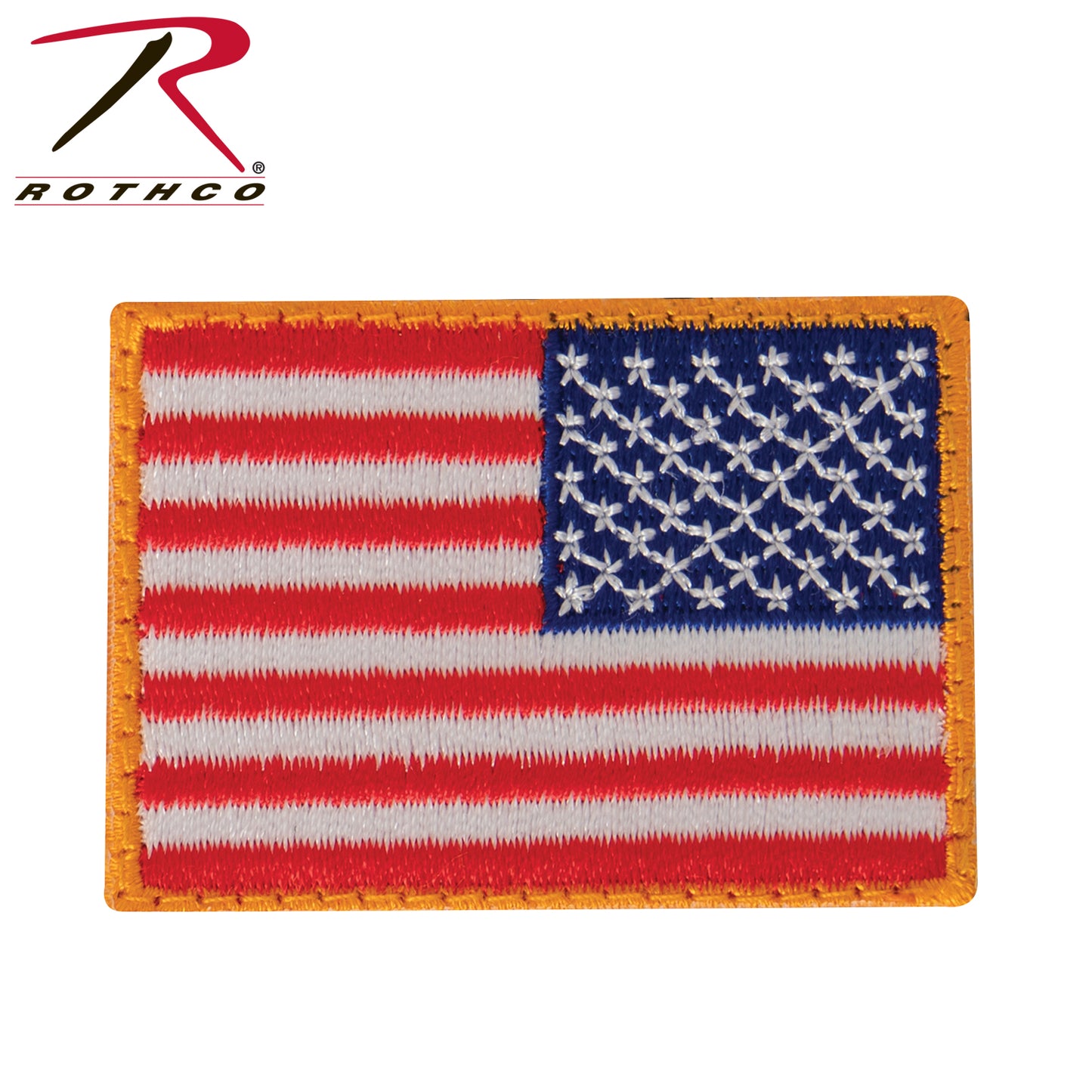 Rothco Mini US Flag Patch With Hook Back