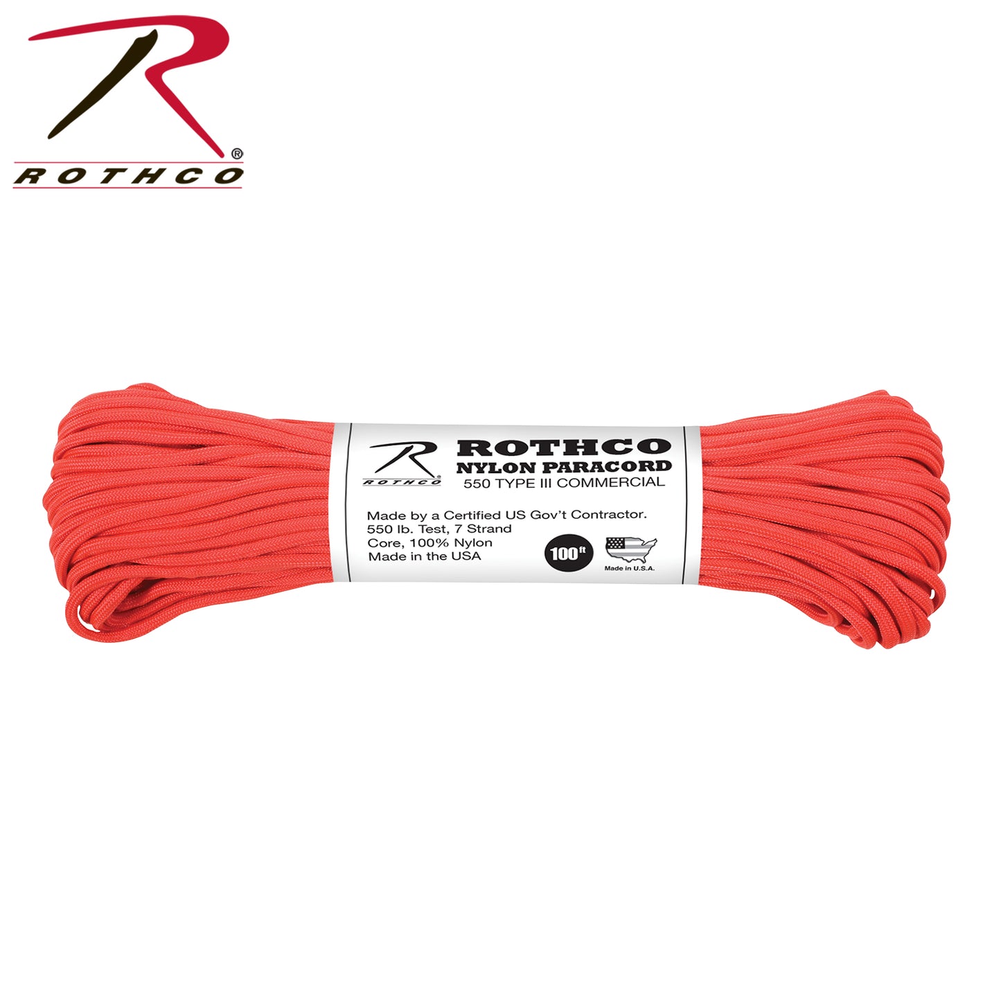 Rothco Nylon Paracord Type III 550 LB