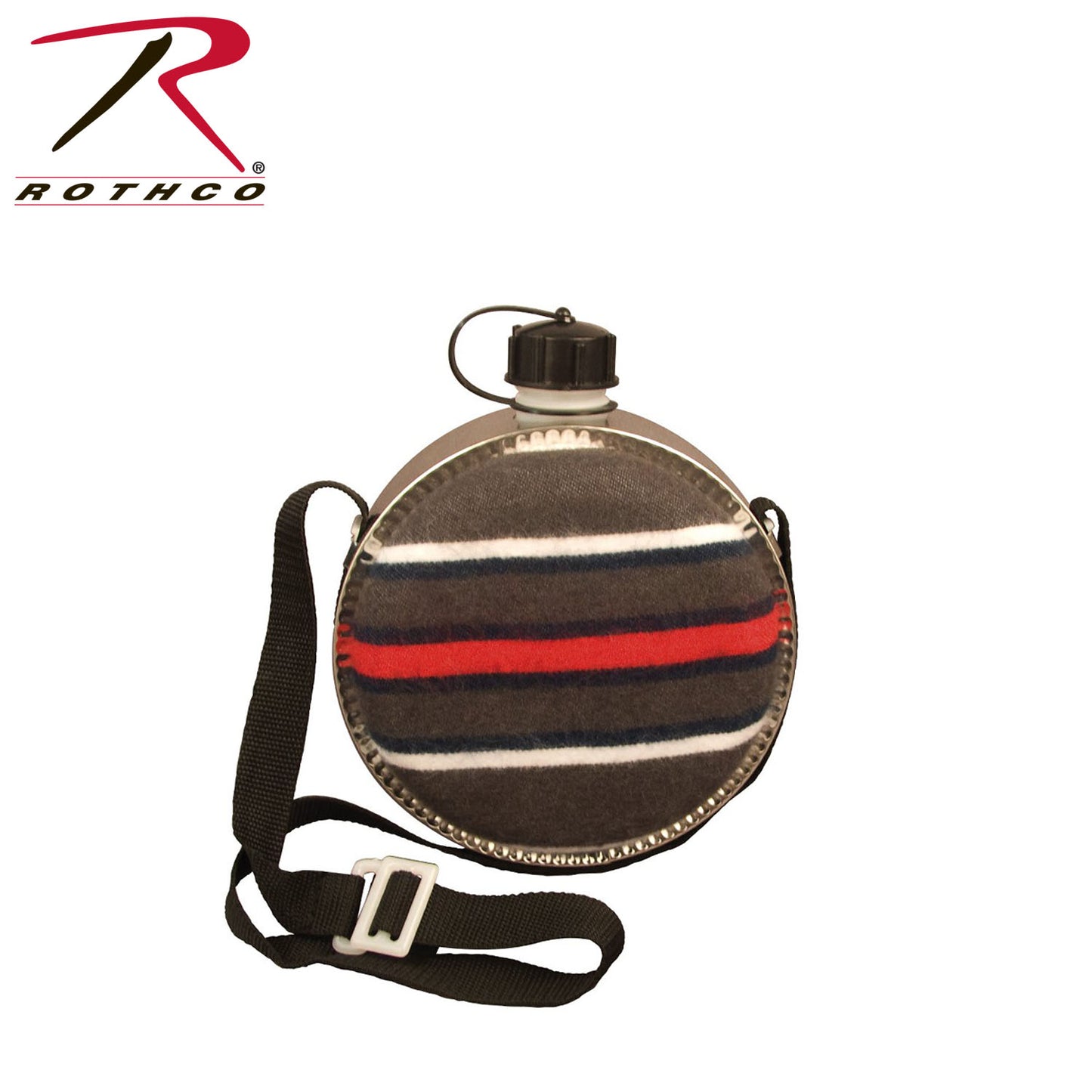 Rothco 2 Quart Striped Desert Canteen