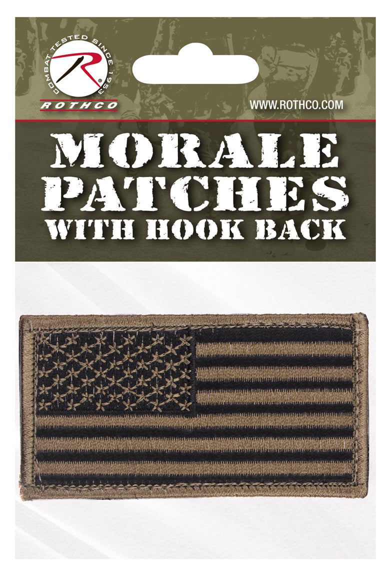 Rothco American Flag Patch - Hook Back