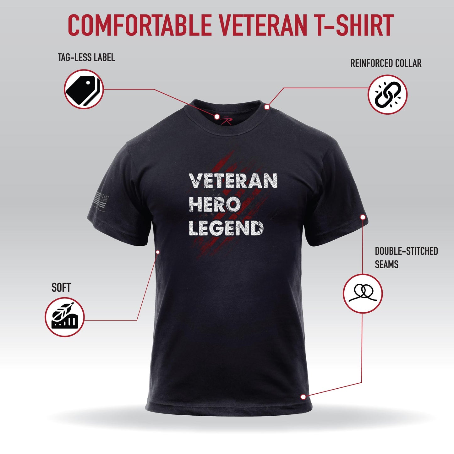 Rothco Veteran Hero Legend T-Shirt