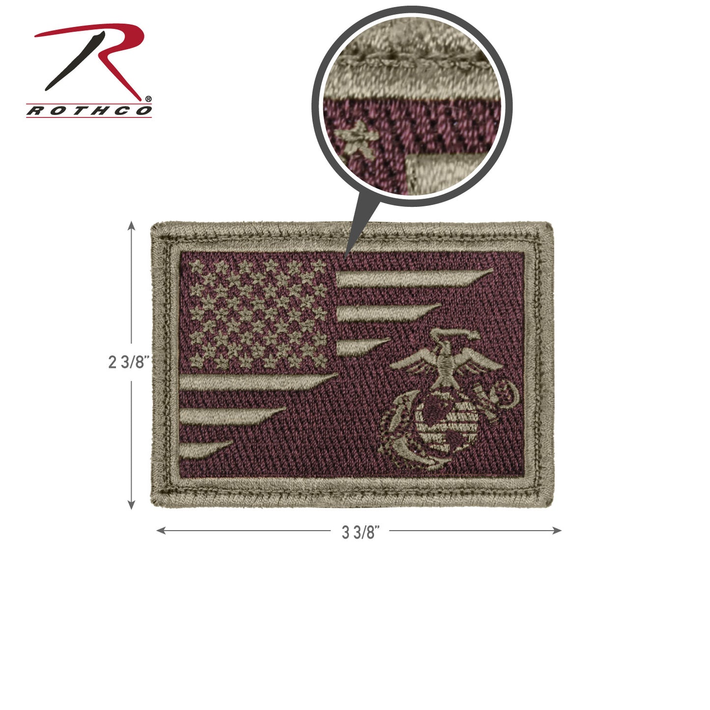 Rothco US Flag / USMC Eagle, Globe and Anchor Morale Patch