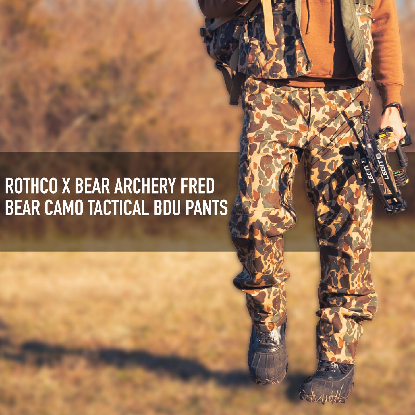 Rothco X Bear Archery Fred Bear Camo Tactical BDU Pants