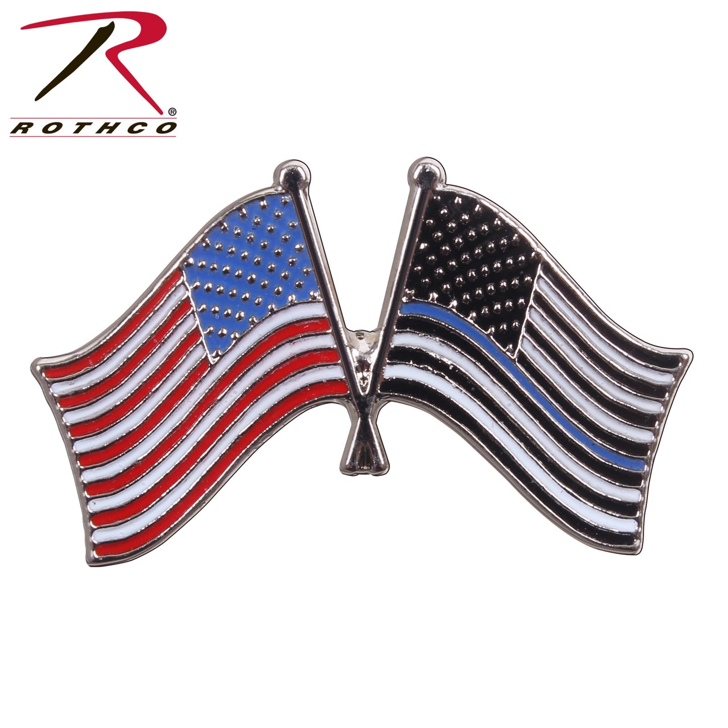 Rothco Thin Blue Line US Flag Pin