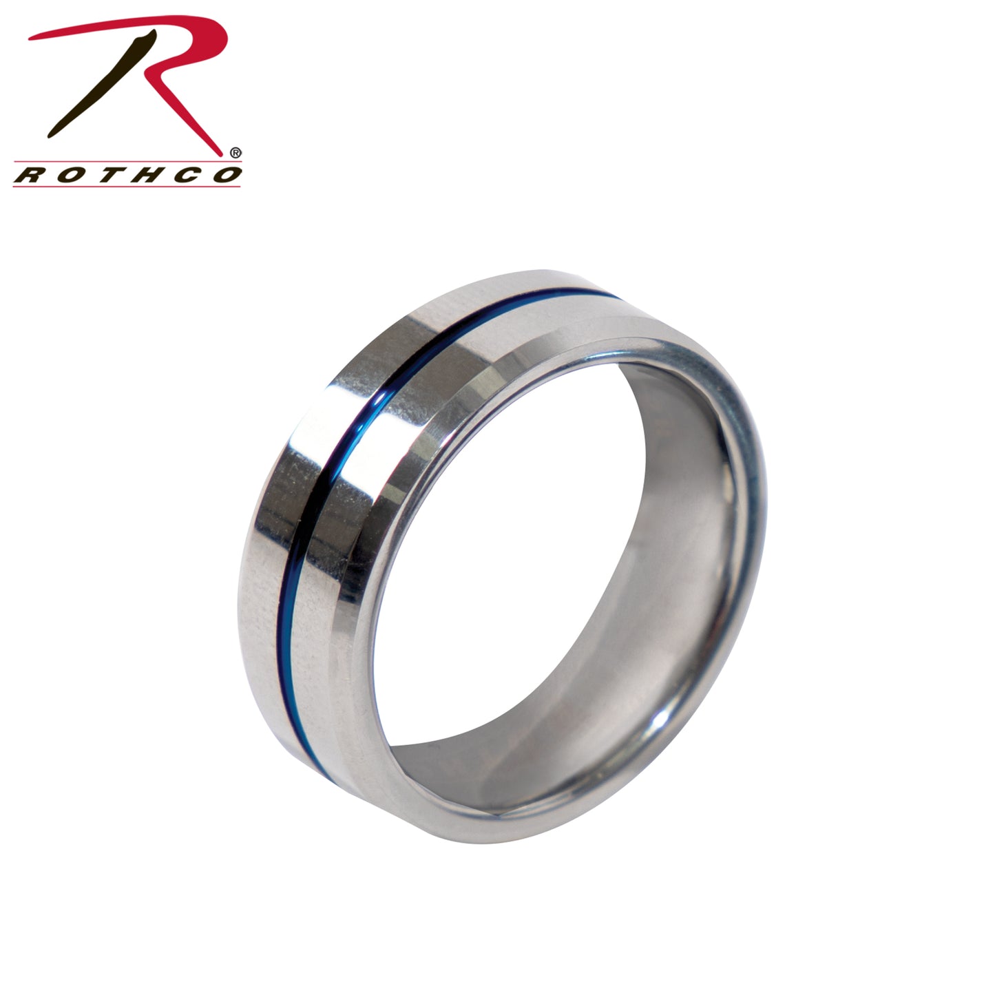 Rothco Tungsten Carbide Thin Blue Line Ring