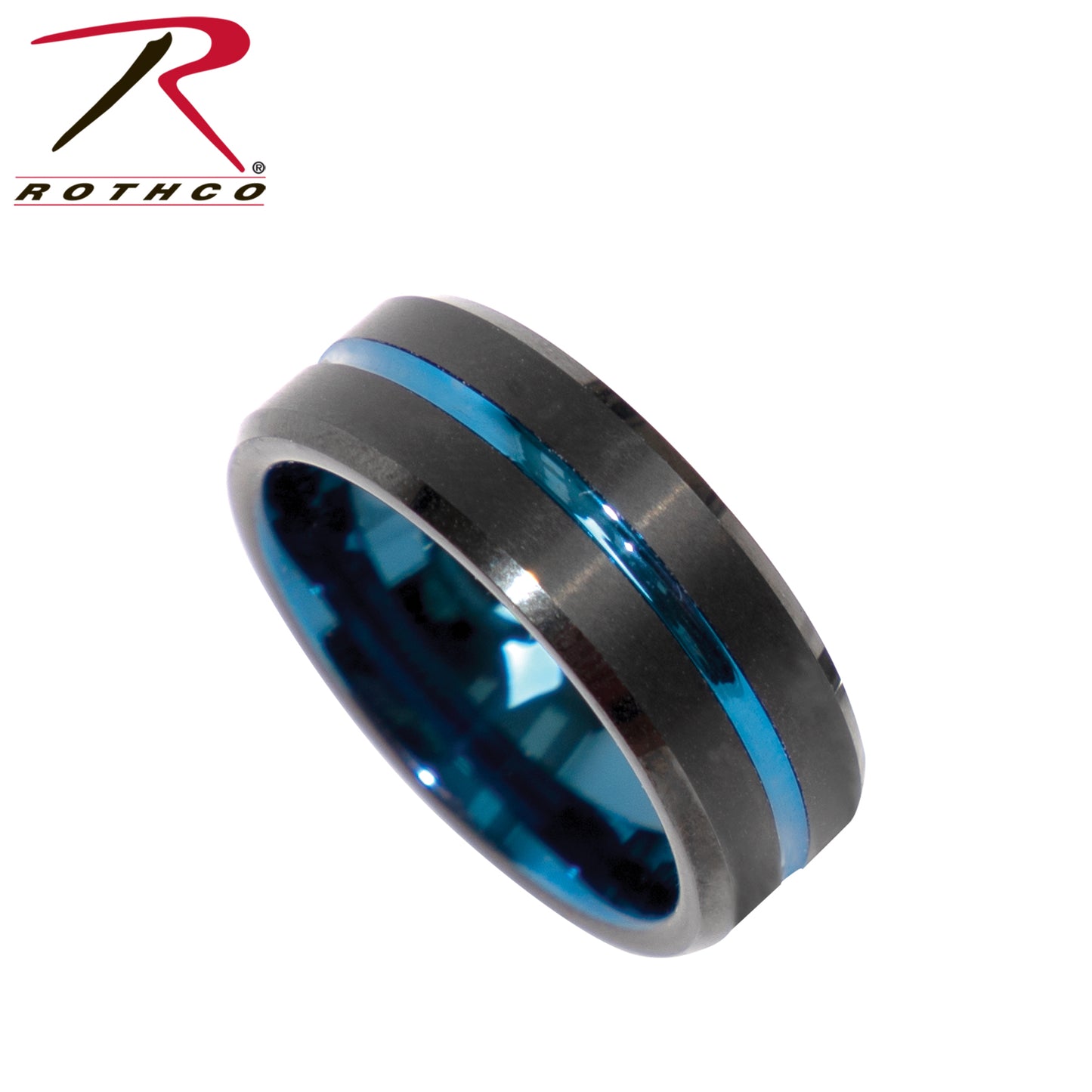 Rothco Tungsten Carbide Thin Blue Line Ring