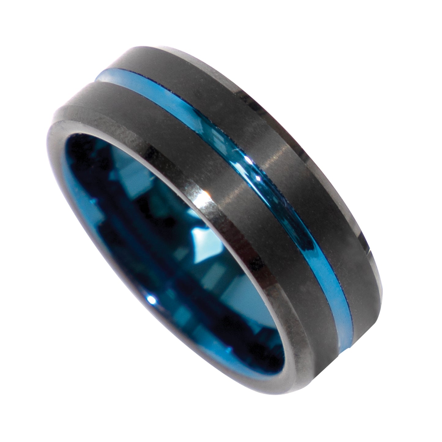 Rothco Tungsten Carbide Thin Blue Line Ring